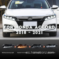 Hcmotionz 2018-2021 Honda Accord 4 Lámparas de cabeza de lente